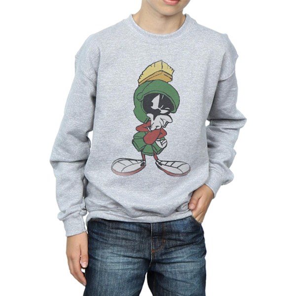 Looney Tunes Pojkar Marvin The Martian Pose Sweatshirt 5-6 År Sports Grey 5-6 Years