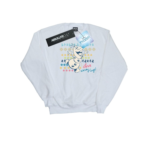 Disney Herr Frozen I Love Warm Hugs Sweatshirt L Vit White L