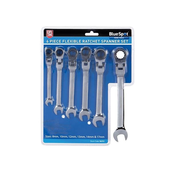 Bluespot Tools Flexibelt Spärrnyckelset 6 Delar 8-17mm Multi C Multi Colour 6 Piece 8-17mm