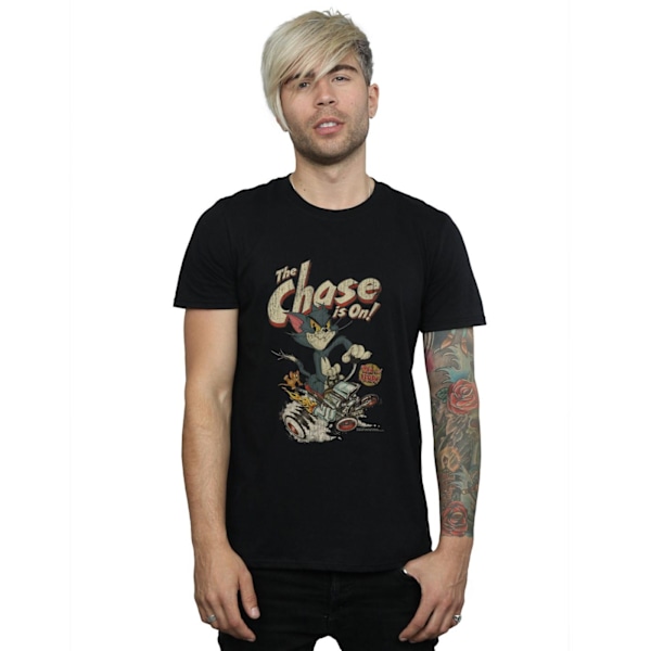 Tom And Jerry Herr T-shirt The Chase Is On XL Svart Black XL