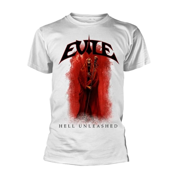 Evile Unisex Adult Hell Unleashed T-Shirt L Vit White L