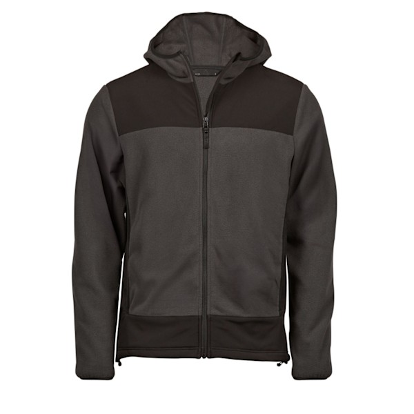 Tee Jays Herr Mountain Fleece Huvtröja S Asfalt/Svart Asphalt/Black S