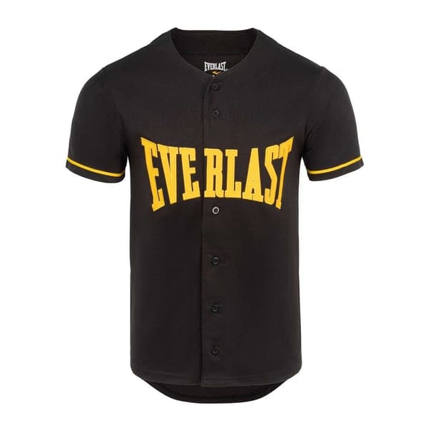 Everlast Baseball Lättvikts Kortärmad Tröja för Herr Black S