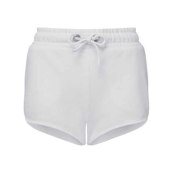 TriDri Dam/Kvinnor Återvunnen Retro Svettshorts 6 UK Vit White 6 UK