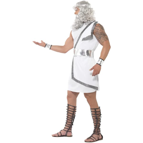 Smiffys Herr Zeus Kostymset M Vit White M