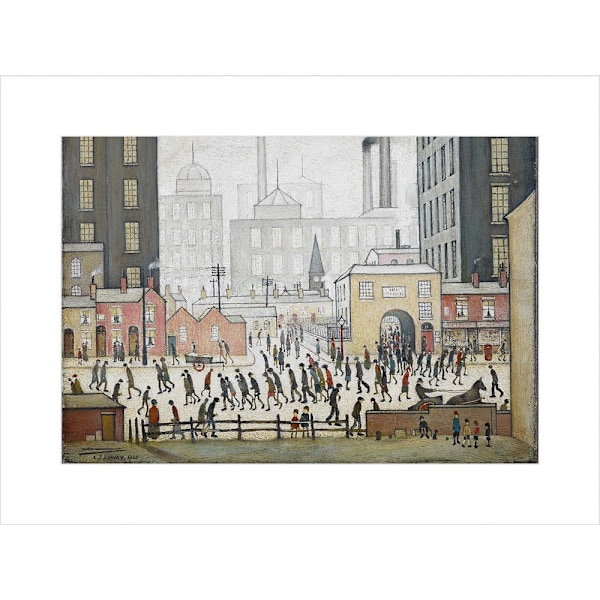 L.S. Lowry Kommer från kvarnen 1930 Tryck 40cm x 30cm Flerfärgad Multicoloured 40cm x 30cm