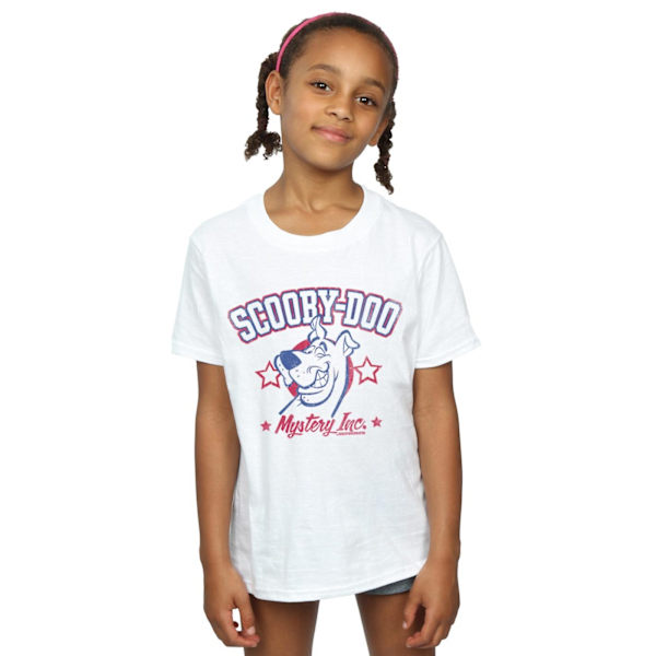 Scooby Doo Girls Collegiate Mystery Inc Bomull T-shirt 5-6 år White 5-6 Years