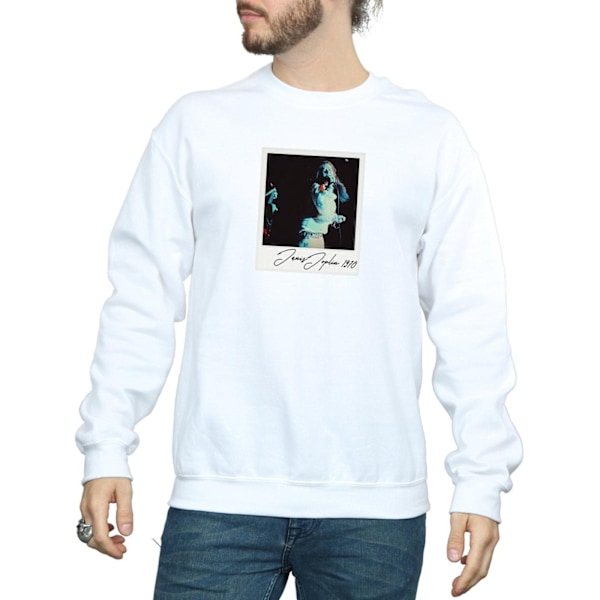 Janis Joplin Mens Memories 1970 Sweatshirt M Vit White M