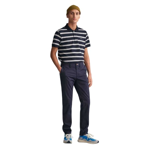 Gant Herr Twill Slim Chinos 34S Marinblå Navy 34S