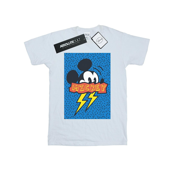 Disney Boys Mickey Mouse 90s Flash T-shirt 9-11 år Vit White 9-11 Years