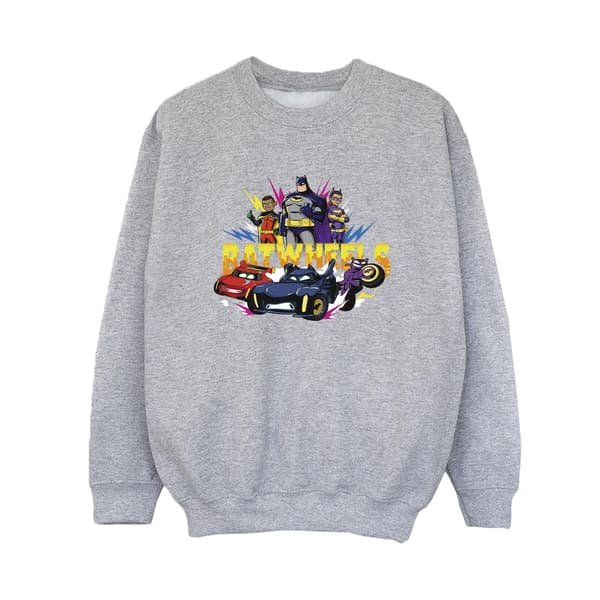 Batwheels Pojkar Hjältar Sweatshirt 9-11 År Vit White 9-11 Years