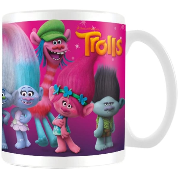 Troll Characters Mugg One Size Rosa/Vit/Blå Pink/White/Blue One Size