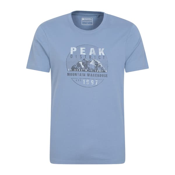 Mountain Warehouse Peak District kortärmad T-shirt för män M B Blue M