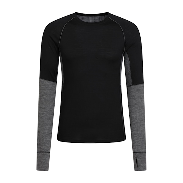Mountain Warehouse Herr Ultra Merino Ull Rundhals Base Layer Black XS
