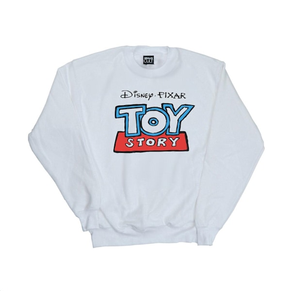 Disney Pojkar Toy Story Tecknad Logotyp Sweatshirt 7-8 År Vit White 7-8 Years