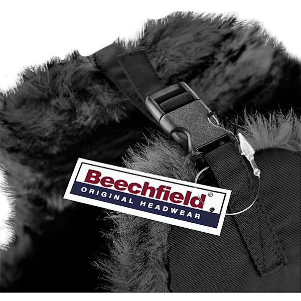 Beechfield Unisex Termisk Vinter Sherpa Trapper Hat L/XL Svart Black L/XL