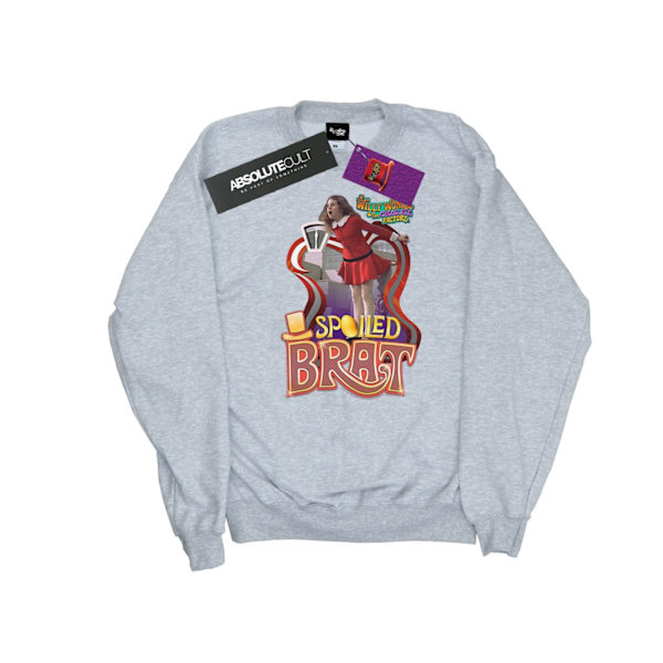 Willy Wonka Och Chokladfabriken Pojkar Bortskämd Brat Sweatshirt Sports Grey 7-8 Years