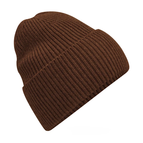 Beechfield Cuffed Oversized Beanie One Size Walnut Walnut One Size