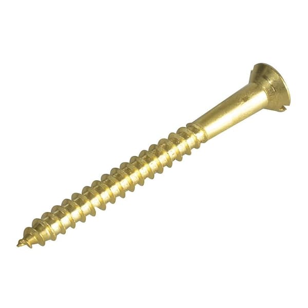 Forgefix Träskruvar, Spårskruv, Försänkt, Mässing 2.1/2 tum x 12 ForgePac Multi Colour 2.1/2in x 12 ForgePack 4