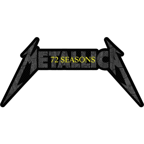 Metallica 72 Seasons Logo Cut Out Patch One Size Svart/Grå/Gul Black/Grey/Yellow One Size