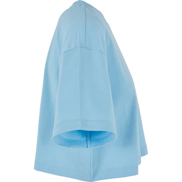 Bygg ditt varumärke Dam/Dam Oversized Kortärmad Crop Top Baltic Blue M