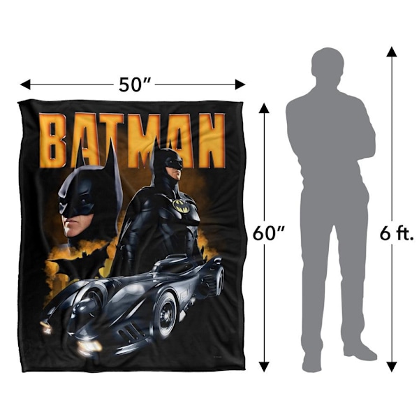 The Flash Pose Batman Filt En Storlek Flerfärgad Multicoloured One Size