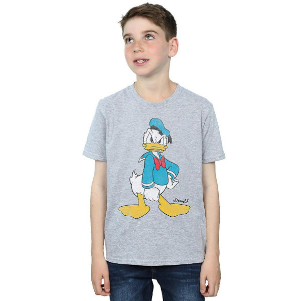 Disney Boys Angry Donald Duck T-shirt 9-11 år Sports Grey Sports Grey 9-11 Years