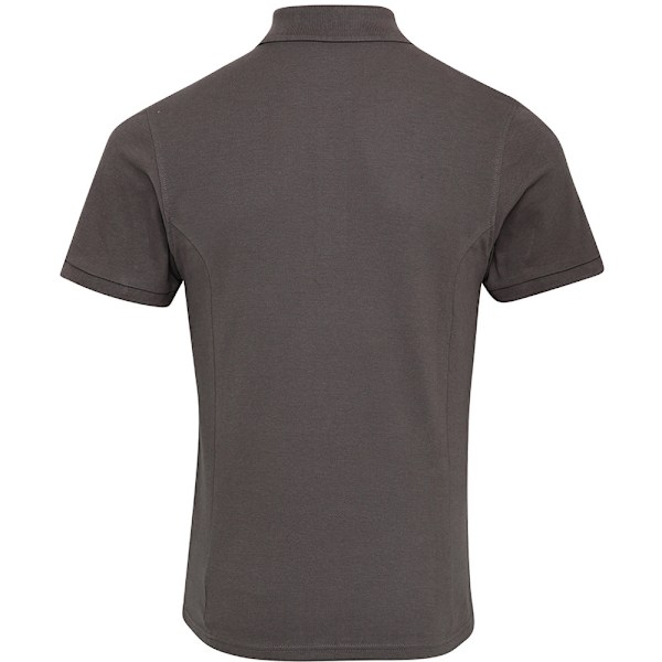 Premier Mens Coolchecker Plus Piqu Polo Shirt 5XL Mörkgrå Dark Grey 5XL