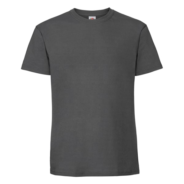 Fruit Of The Loom Mens Iconic Premium Ringspun Cotton T-Shirt S Light Graphite S