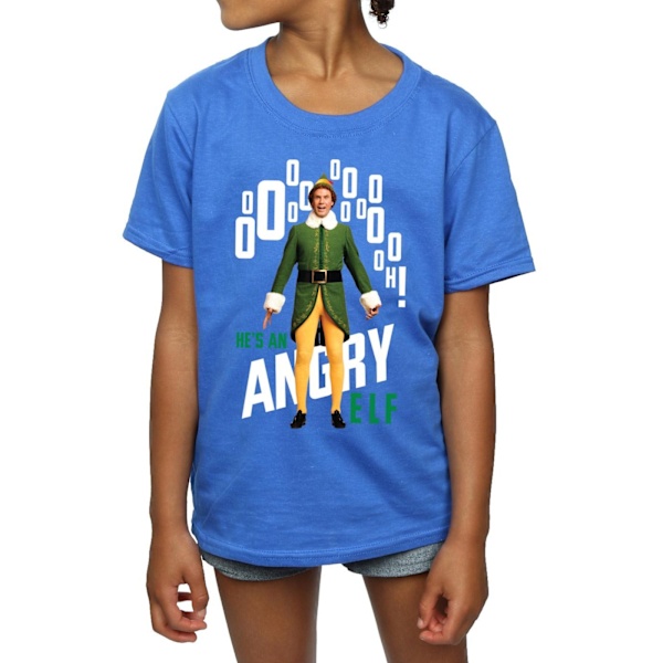 Elf Girls Angry Elf Bomull T-shirt 5-6 år Kunglig Blå Royal Blue 5-6 Years