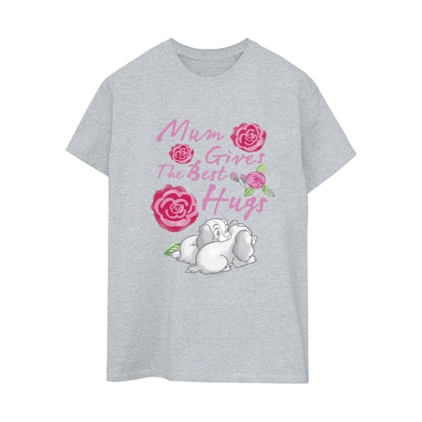 Disney Dam/Kvinnor Lady Och Lufsen Mamma Kramar Bomull Pojkvän Sports Grey XL
