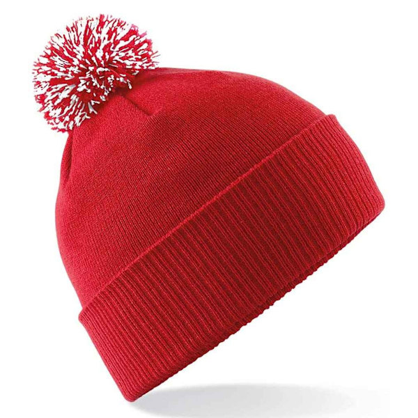 Beechfield Unisex Vuxenmössa En Storlek Klassisk Röd/Vit Classic Red/White One Size