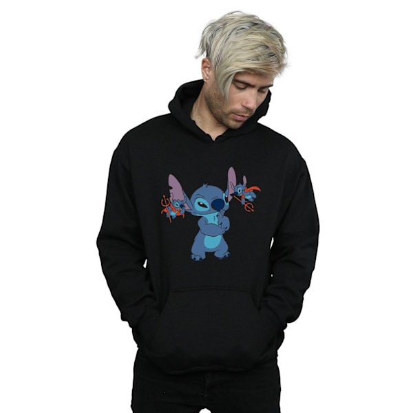 Disney Herr Lilo And Stitch Little Devils Hoodie 4XL Svart Black 4XL