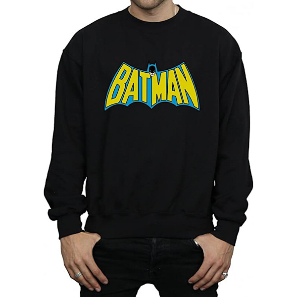 Batman Retro Logo Bomull T-shirt XL Svart Black XL