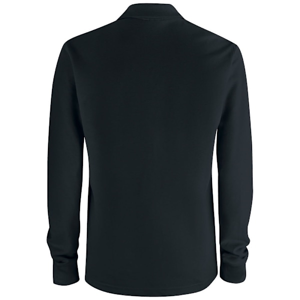 Clique Unisex Vuxen Enfärgad Långärmad Poloshirt XS Svart Black XS