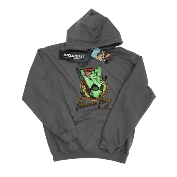 DC Comics Herr DC Bombshells Poison Ivy Badge Hoodie XXL Charcoal Charcoal XXL