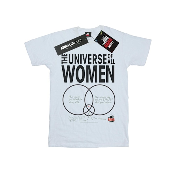 The Big Bang Theory Herr The Universe Of All Women T-Shirt XL W White XL