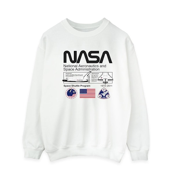 NASA Herr Space Admin Sweatshirt M Vit White M