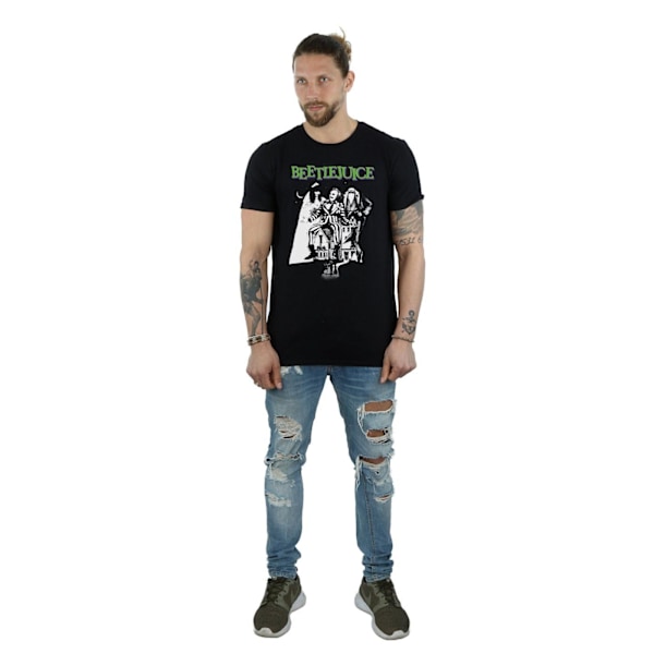 Beetlejuice Herr Mono Poster T-Shirt L Svart Black L