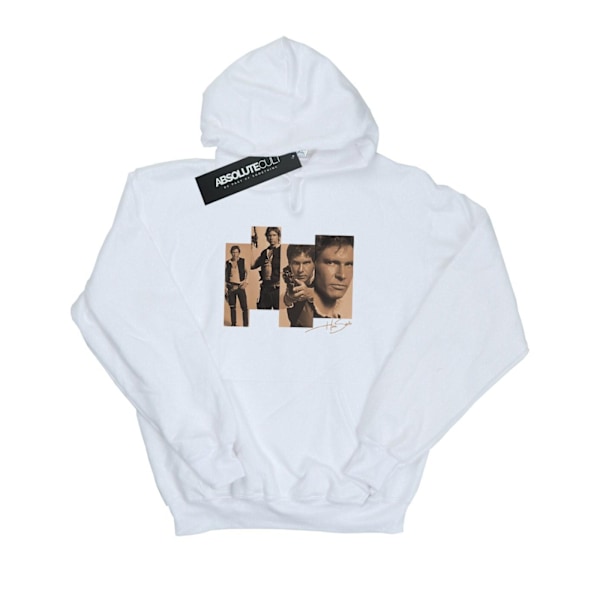 Star Wars Herr Han Solo Photoshoot Hoodie XXL Vit White XXL