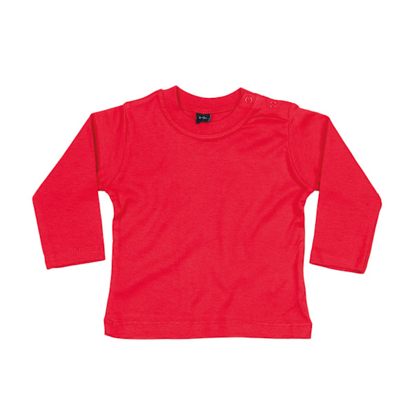Babybugz Baby Long-Sleeved T-Shirt 3-6 månader Röd Red 3-6 Months