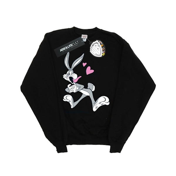 Looney Tunes Girls Bugs Bunny In Love Sweatshirt 5-6 år Svart Black 5-6 Years