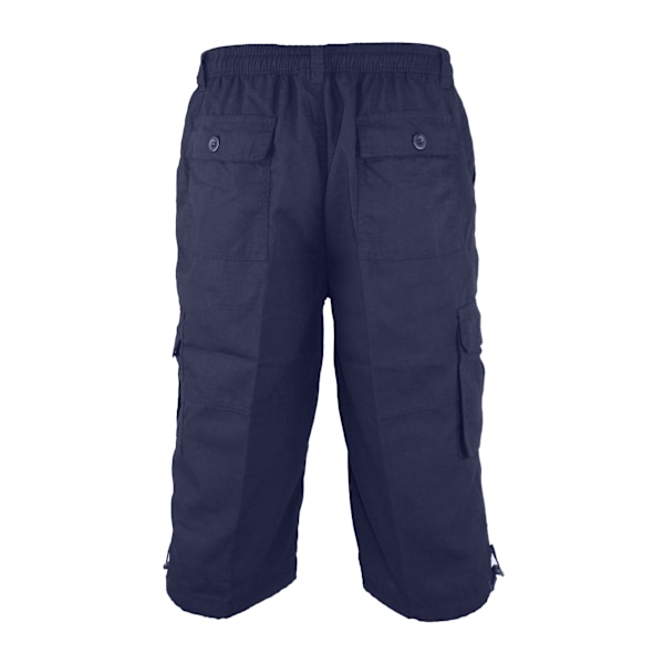 Duke Herr D555 Mason Kingsize Cargo Shorts 4XL Marinblå Navy 4XL