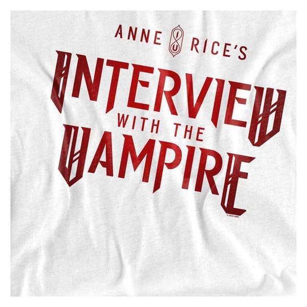 Interview With The Vampire Dam/Dam Röd Logotyp T-Shirt L Vit White L