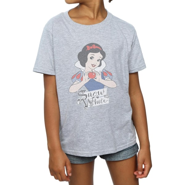 Disney Princess Girls Snövit Apple Bomull T-shirt 9-11 år Sports Grey 9-11 Years