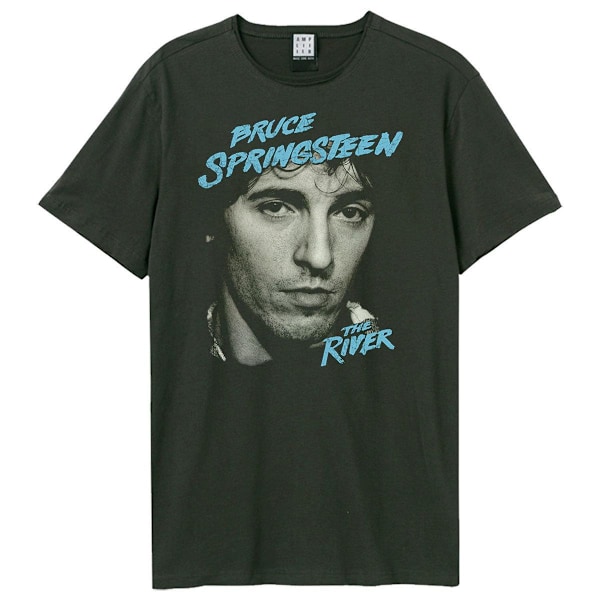 Amplified Unisex Vuxen The River Bruce Springsteen T-Shirt XS C Charcoal XS