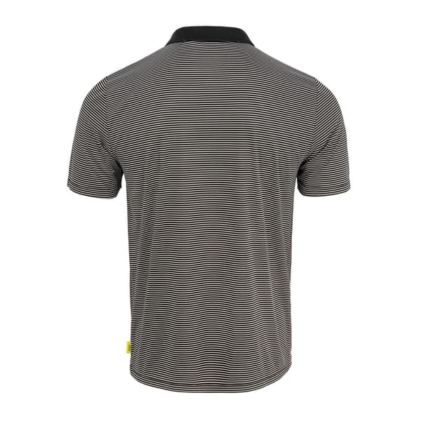 Slazenger Herr Micro-Stripe Golf Pikétröja L Svart Black L