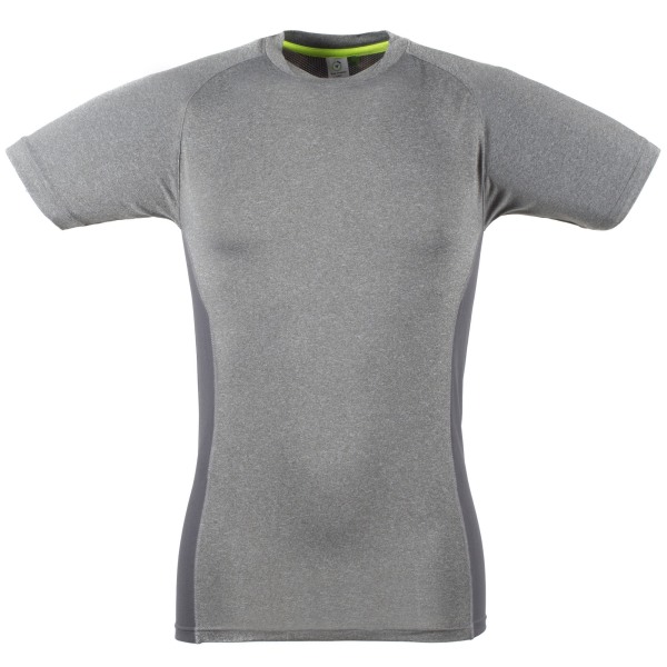 Tombo Teamsport Herr Slim Fit Kortärmad T-shirt M Gråmelerad Grey Marl / Grey M