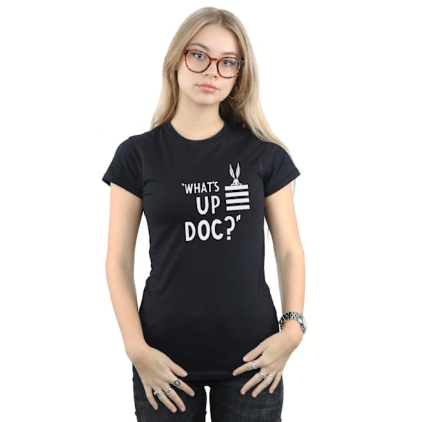 Looney Tunes Dam/Damer Bugs Bunny What´s Up Doc Stripes Bomullströja Black M
