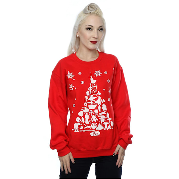 Star Wars Dam/Damer Julgran Sweatshirt L Röd Red L